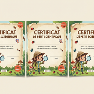 "Little Scientist" Certificates